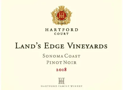 图片 2018 Hartford Family Winery Hartford Court Land's Edge Vineyards Sonoma Coast Pinot Noir
