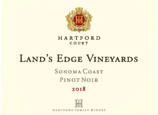 图片 2018 Hartford Family Winery Hartford Court Land's Edge Vineyards Sonoma Coast Pinot Noir